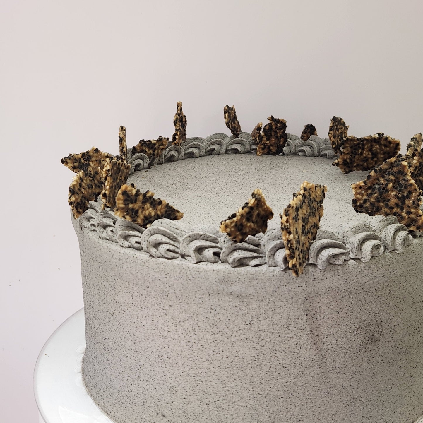 Black Sesame Calamansi Cake